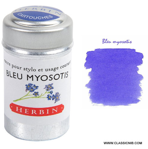 J. Herbin Bleu Myosotis 6 Pack Cartridges
